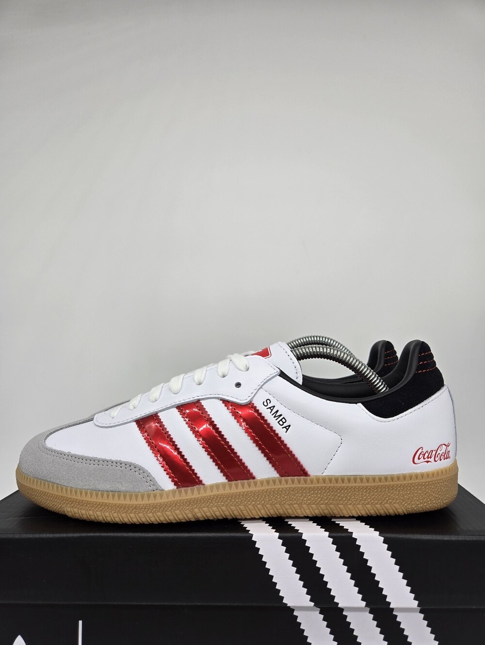 adidas x Coca-Cola Samba OG KH6879 White Red Men's Sneakers Shoes Size 11.5